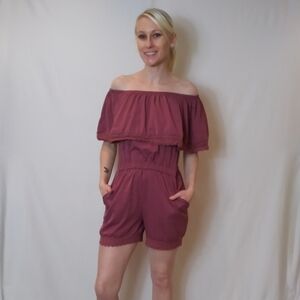 Rose pink romper